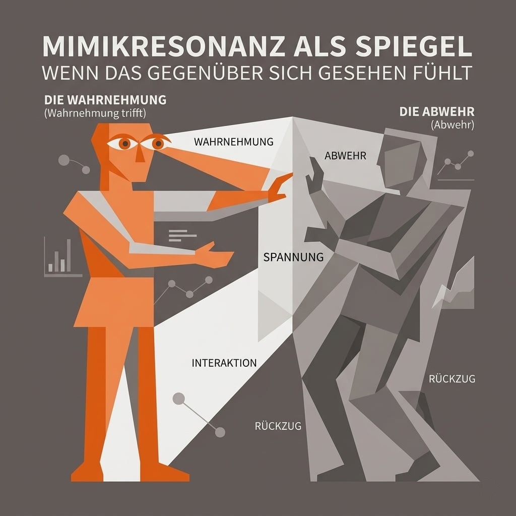 Schaubild: Mimikresonanz als Spiegel – wenn das Gegenüber sich gesehen fühlt